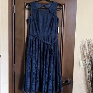 Navy Lace Dress